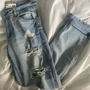 Garage ripped mom jeans